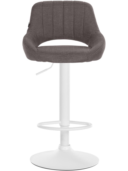 Conjunto de 2 bancos altos tecido Milet W, cinza escuro