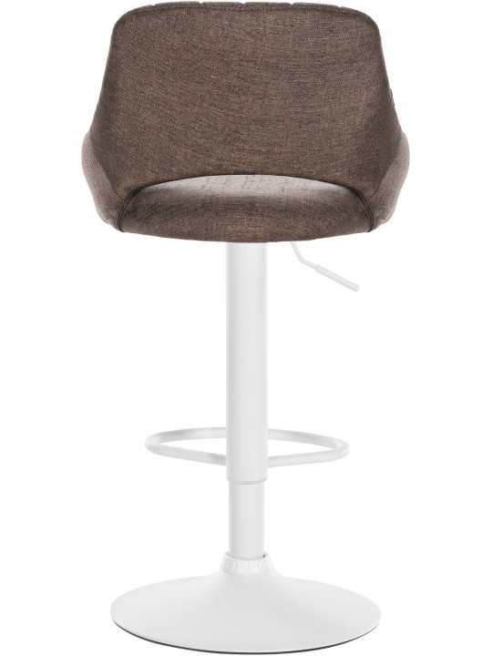 Conjunto de 2 bancos altos tecido Milet W, castanho