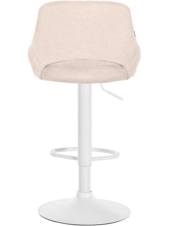 Conjunto de 2 bancos altos tecido Milet W, creme