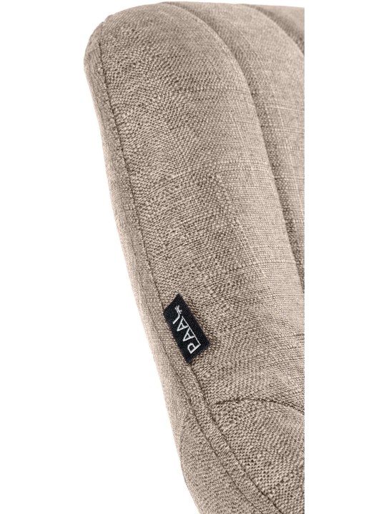 Conjunto de 2 bancos altos tecido Milet W, taupe