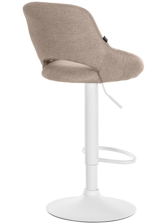 Conjunto de 2 bancos altos tecido Milet W, taupe