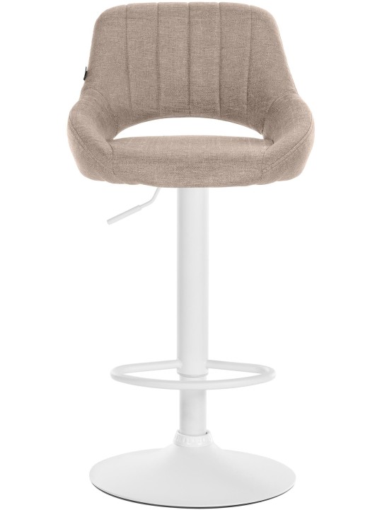 Conjunto de 2 bancos altos tecido Milet W, taupe