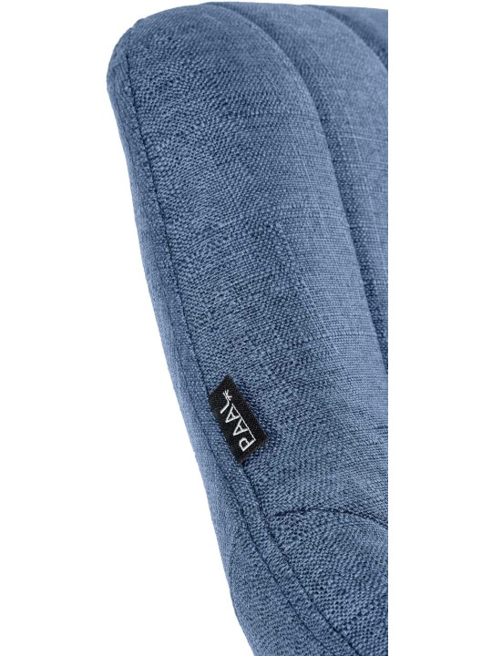 Conjunto de 2 bancos altos tecido Milet W, azul