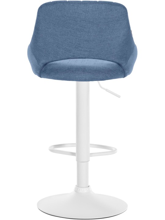 Conjunto de 2 bancos altos tecido Milet W, azul