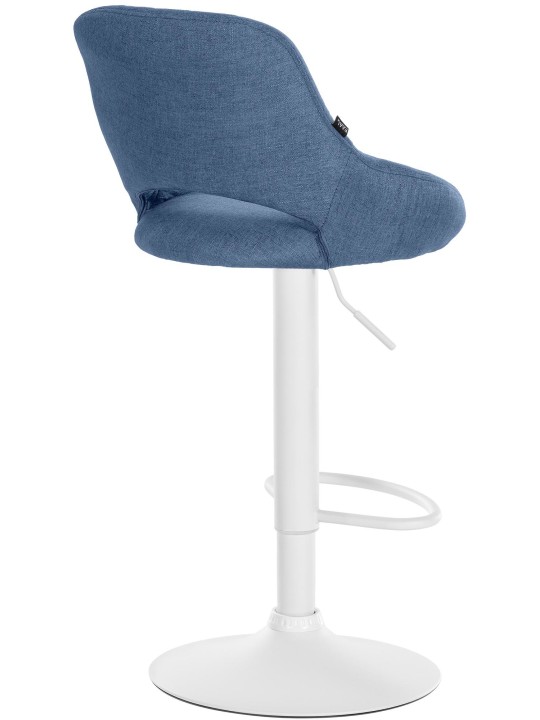 Conjunto de 2 bancos altos tecido Milet W, azul