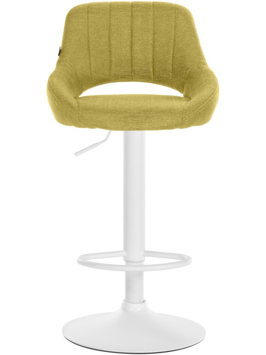 Conjunto de 2 bancos altos tecido Milet W, verde