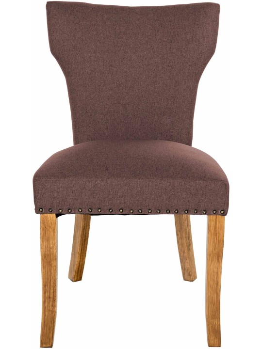 Conjunto de 2 cadeiras para sala de jantar tecido Zadar luz antiga, castanho Conjunto de 2 cadeiras para sala de jantar tecido Zadar luz antiga, castanho