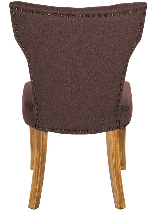 Conjunto de 2 cadeiras para sala de jantar tecido Zadar luz antiga, castanho Conjunto de 2 cadeiras para sala de jantar tecido Zadar luz antiga, castanho