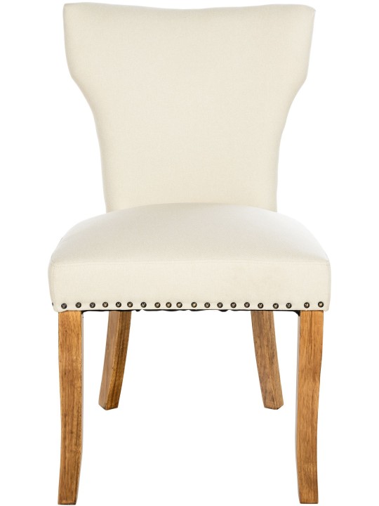 Conjunto de 2 cadeiras para sala de jantar tecido Zadar luz antiga, creme Conjunto de 2 cadeiras para sala de jantar tecido Zadar luz antiga, creme