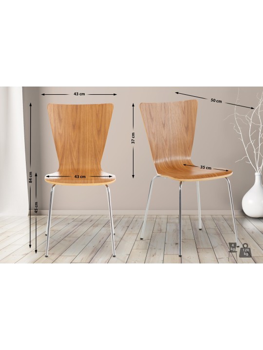 Cadeira para visitantes Aaron, carvalho Cadeira para visitantes Aaron, carvalho