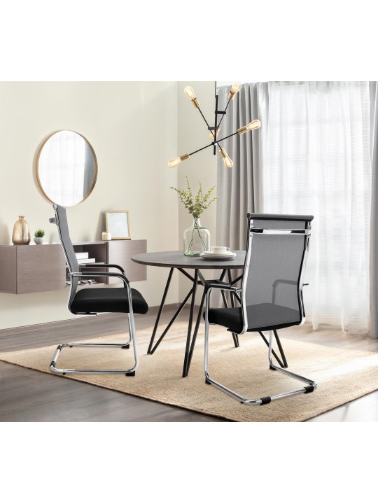 Cadeira para visitantes Brenda, cinza Cadeira para visitantes Brenda, cinza