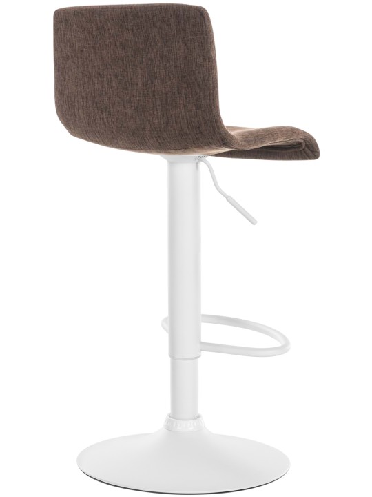 Banqueta alta tecido Hoover W, castanho