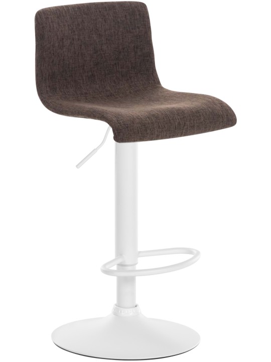 Banqueta alta tecido Hoover W, castanho