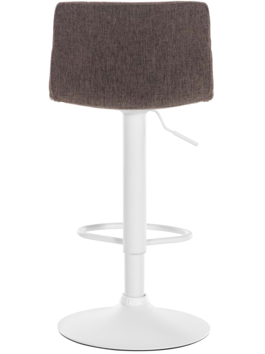 Banqueta alta tecido Hoover W, castanho