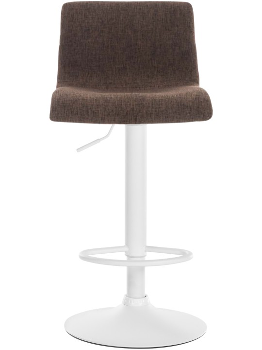 Banqueta alta tecido Hoover W, castanho