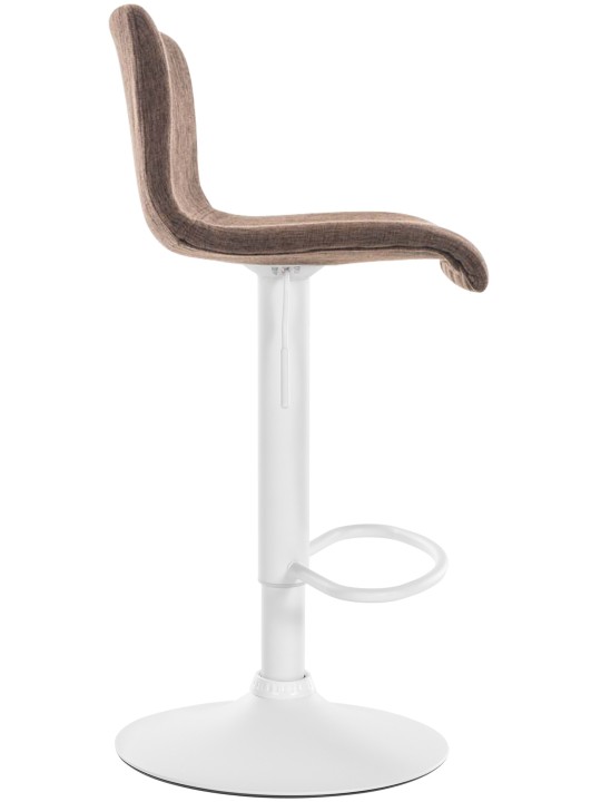 Banqueta alta tecido Hoover W, castanho