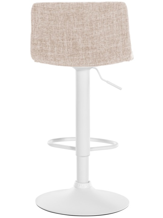 Banqueta alta tecido Hoover W, creme