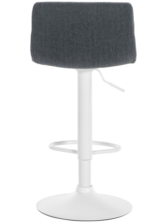 Banqueta alta tecido Hoover W, cinza escuro