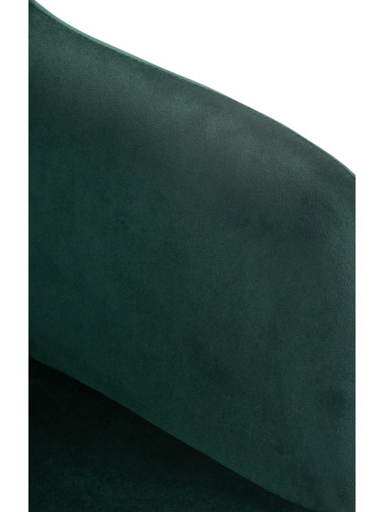 Banqueta alta Natoma veludo, verde