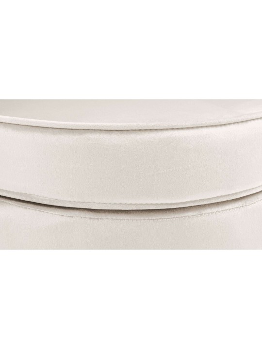 Cadeira Rosita veludo, creme