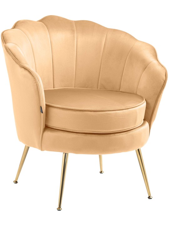 Cadeira Rosita veludo, amarelo