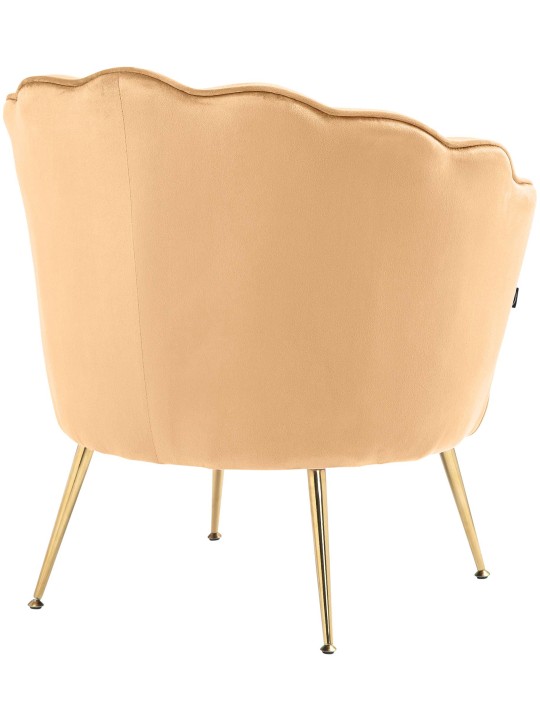 Cadeira Rosita veludo, amarelo