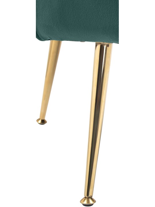 Cadeira Rosita veludo, verde
