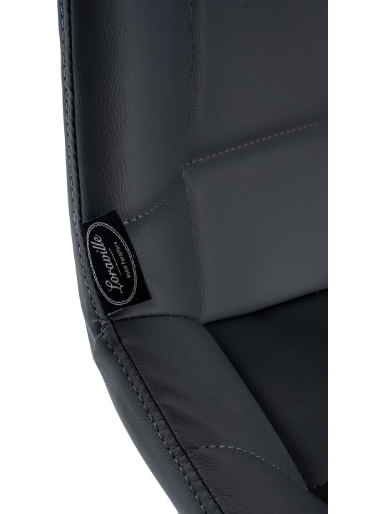 Banqueta alta Weston couro sintético, cinza