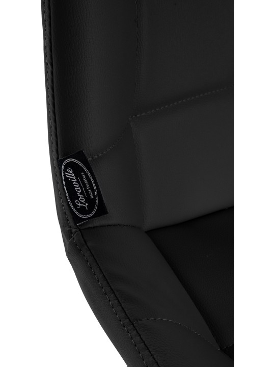 Banqueta alta Weston couro sintético, preto Banqueta alta Weston couro sintético, preto