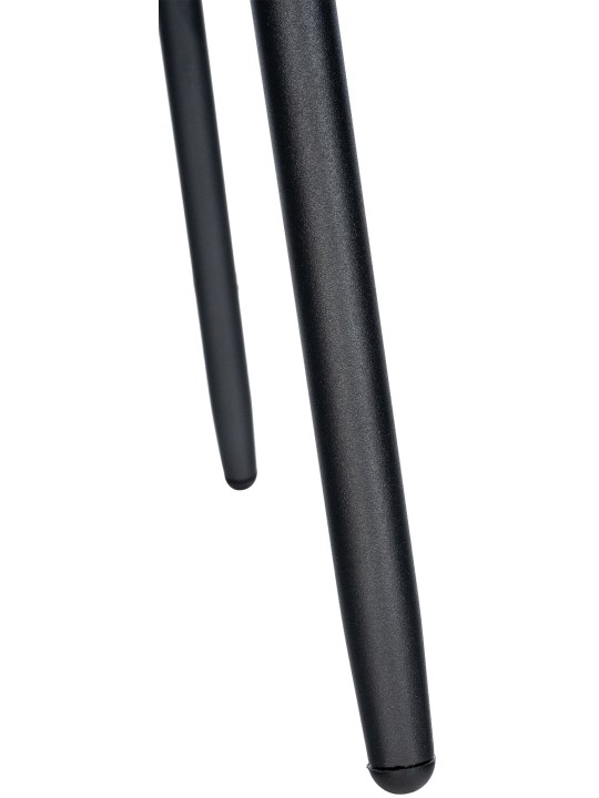 Banqueta alta Weston veludo, preto