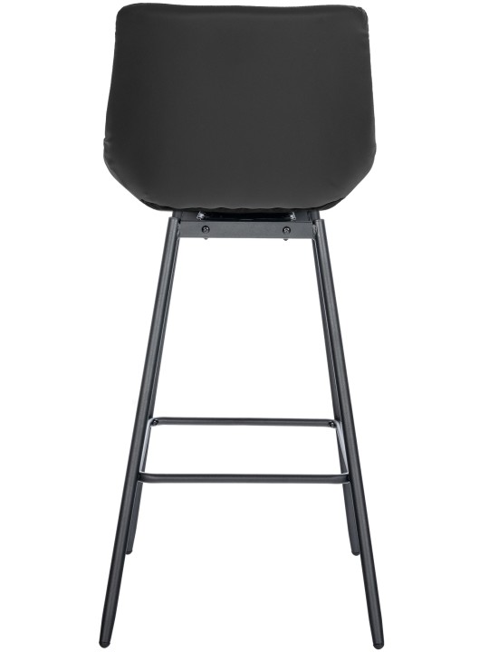 Banco de bar giratório Weston em couro sintético, preto Banco de bar giratório Weston em couro sintético, preto