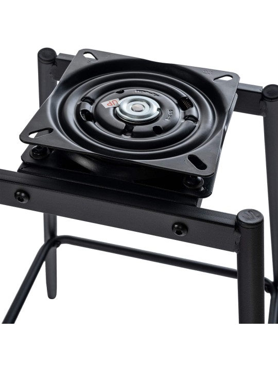 Banqueta de bar giratória Weston de veludo, verde escuro