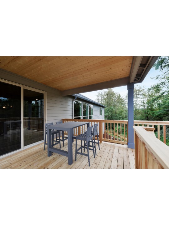 Banco de bar Ares, cinza escuro