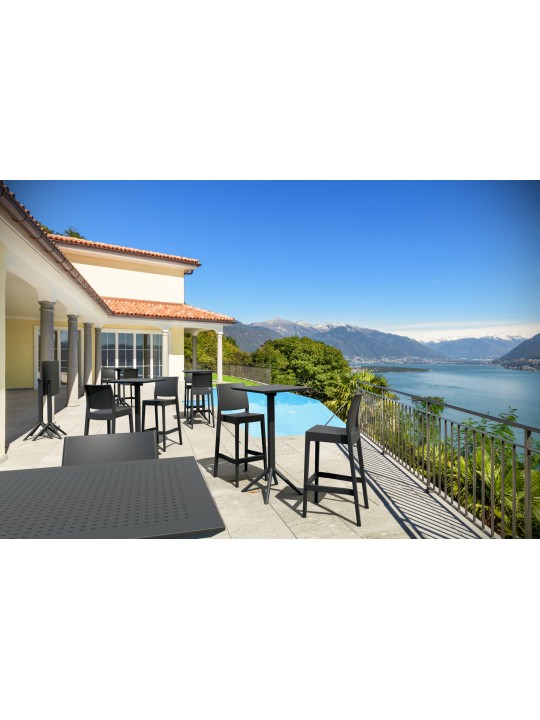 Banqueta alta Maya, preto