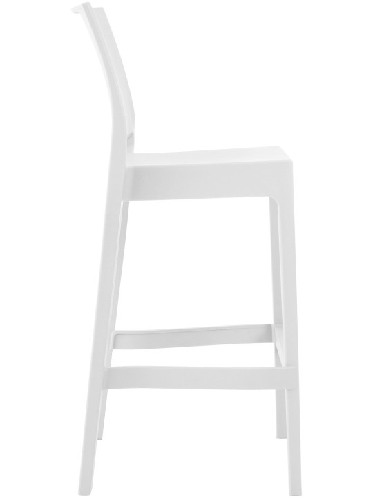 Conjunto de 2 bancos altos Maya, branco