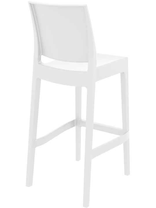 Conjunto de 2 bancos altos Maya, branco