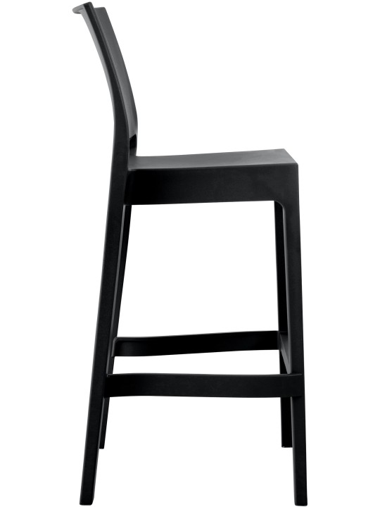 Conjunto de 2 bancos altos Maya, preto