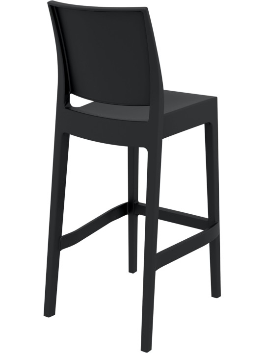 Conjunto de 2 bancos altos Maya, preto