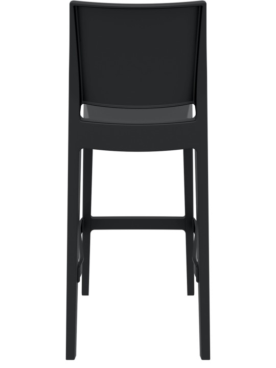 Conjunto de 2 bancos altos Maya, preto