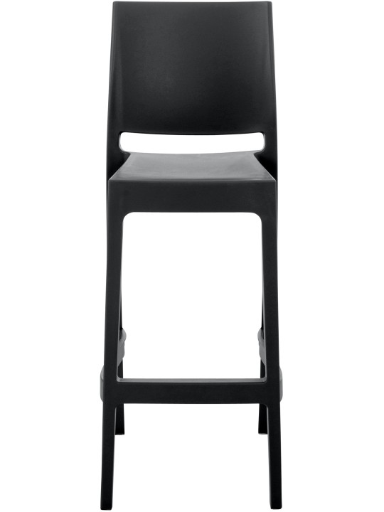 Conjunto de 2 bancos altos Maya, preto