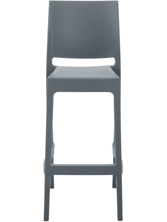 Conjunto de 2 bancos altos Maya, cinza escuro