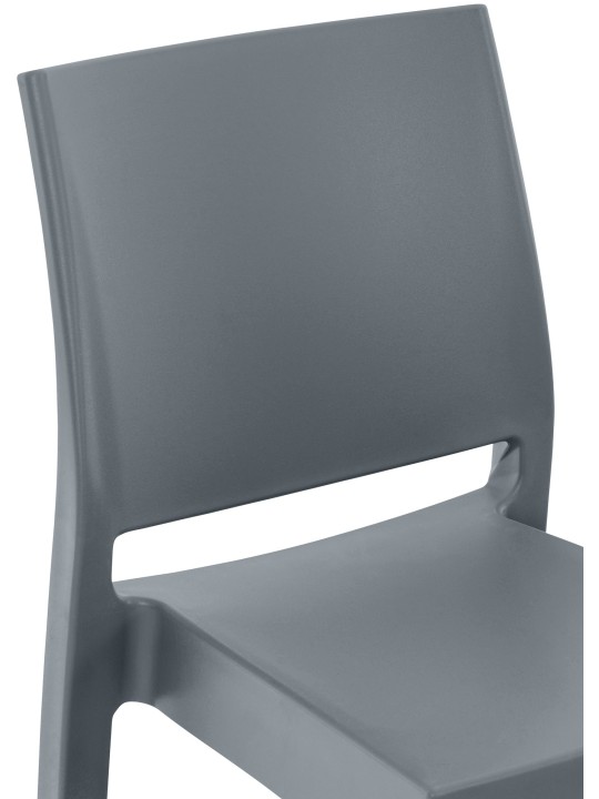 Conjunto de 2 bancos altos Maya, cinza escuro