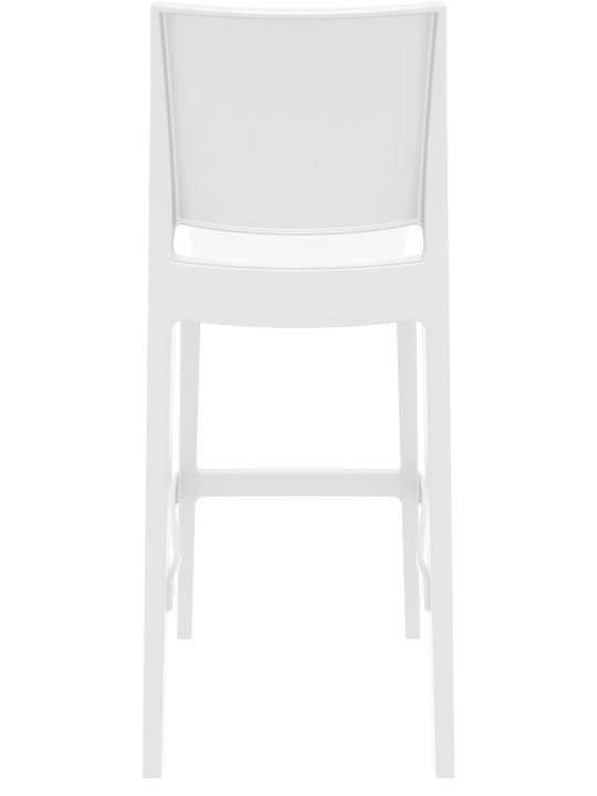 Conjunto de 2 bancos altos Maya, branco
