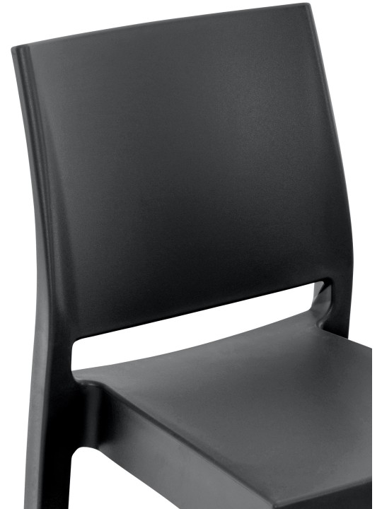 Conjunto de 2 bancos altos Maya, preto