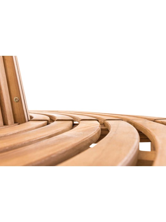 Banco de árvore Leming meio redondo 200 cm, teca