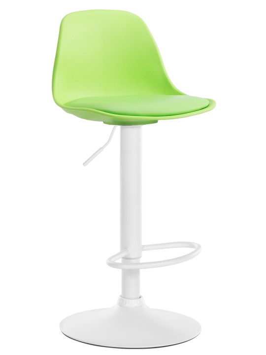 Banqueta alta Kiel couro sintético, verde