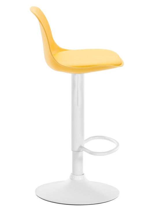 Banqueta alta Kiel couro sintético, amarelo Banqueta alta Kiel couro sintético, amarelo
