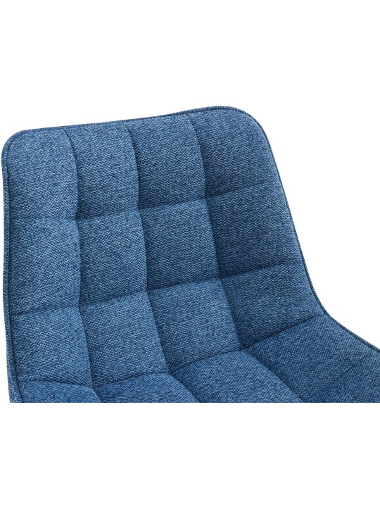 Banqueta alta tecido Dartford, azul
