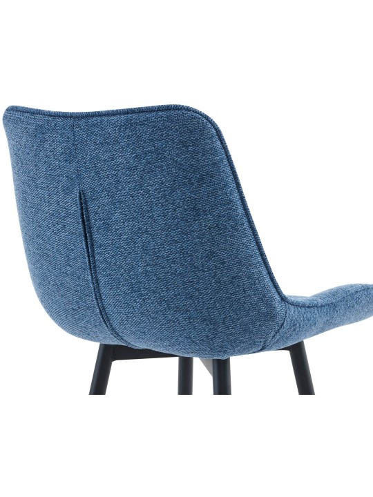 Banqueta alta tecido Dartford, azul