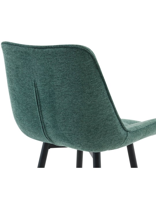 Banqueta alta tecido Dartford, verde